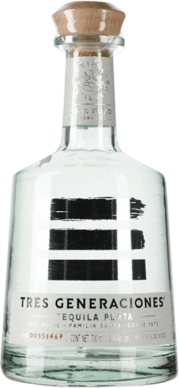 62,95 € 送料無料 | テキーラ Tres Generaciones Plata — シルバーエディション メキシコ 70 cl