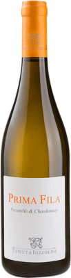 13,95 € Envio grátis | Vinho Branco Tenuta Luzzolini Prima Fila Chardonnay Pecorello I.G.T. Calabria Itália Chardonnay, Pecorino 75 cl