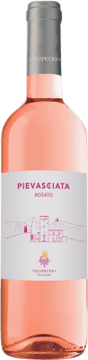 16,95 € Kostenloser Versand | Rosé-Wein Vallepicciola Pievasciata Rosato I.G.T. Toscana Italien Spätburgunder Flasche 75 cl