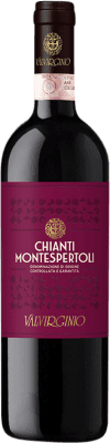 9,95 € Kostenloser Versand | Rotwein Valvirginio Montespertoli D.O.C.G. Chianti Italien Merlot, Cabernet Sauvignon, Malvasia, Sangiovese, Colorino, Canaiolo 75 cl