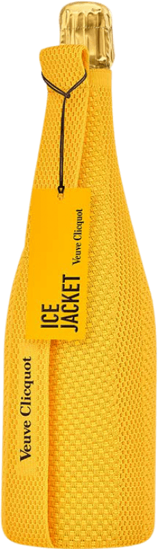 77,95 € Бесплатная доставка | Белое игристое Veuve Clicquot Yellow Label Ice Jacket A.O.C. Champagne Франция бутылка 75 cl