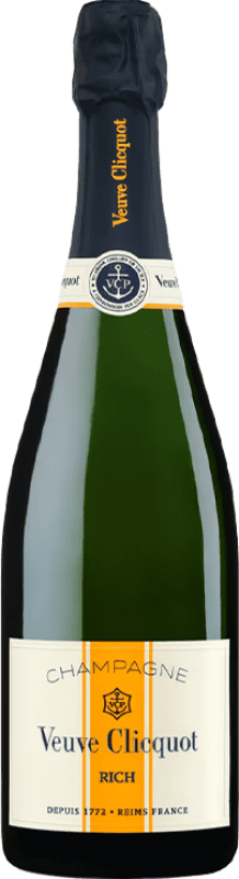 78,95 € Spedizione Gratuita | Spumante bianco Veuve Clicquot Rich A.O.C. Champagne Francia Pinot Nero, Chardonnay, Pinot Meunier Bottiglia 75 cl