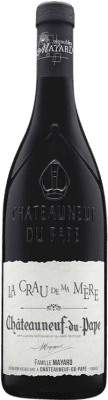 53,95 € Envio grátis | Vinho tinto Domaine Mayard Vignobles Mayard la Crau de Ma Mère Rouge A.O.C. Châteauneuf-du-Pape França Syrah, Grenache, Mourvèdre Garrafa 75 cl