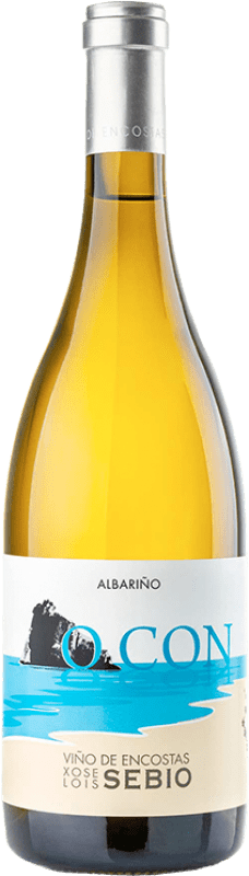 35,95 € Envio grátis | Vinho branco Viños de Encostas O Con Galiza Espanha Albariño Garrafa 75 cl