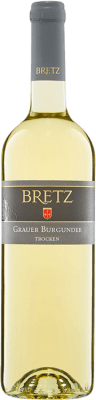 9,95 € Envio grátis | Vinho branco Bretz Q.b.A. Rheinhessen Alemanha Pinot Cinza Garrafa 75 cl