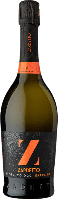 9,95 € 送料無料 | 白スパークリングワイン Zardetto The Game Changer Extra Dry 余分な乾燥 D.O.C. Prosecco イタリア Chardonnay, Pinot White, Glera ボトル 75 cl