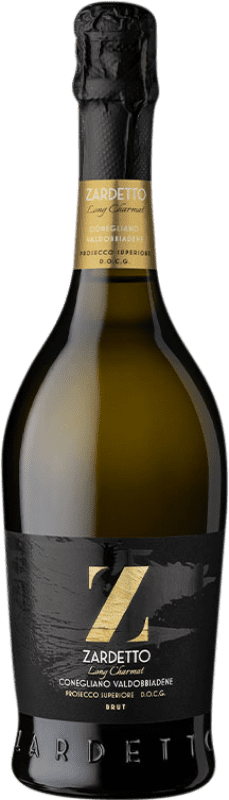 16,95 € Spedizione Gratuita | Spumante bianco Zardetto Superiore Docg Long Charmat Brut D.O.C.G. Prosecco di Conegliano-Valdobbiadene Italia Glera Bottiglia 75 cl
