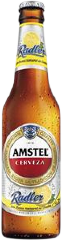4,95 € Envío gratis | Caja de 6 unidades Cerveza Amstel Radler Países Bajos Botellín 25 cl