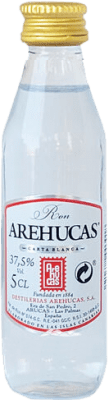 2,95 € 送料無料 | ラム Arehucas Blanco カナリア諸島 スペイン ミニチュアボトル 5 cl