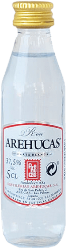 1,95 € Envoi gratuit | Rhum Arehucas Blanco — Blanc Iles Canaries Espagne Mini-Bouteille 5 cl