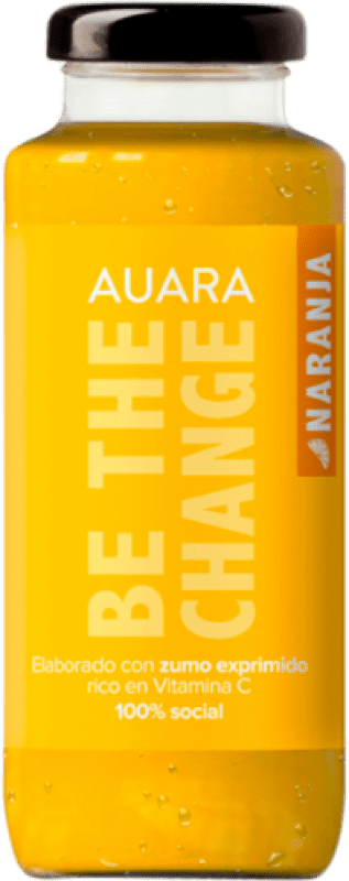 2,95 € Free Shipping | Soft Drinks & Mixers Auara Zumo Naranja Spain Small Bottle 20 cl