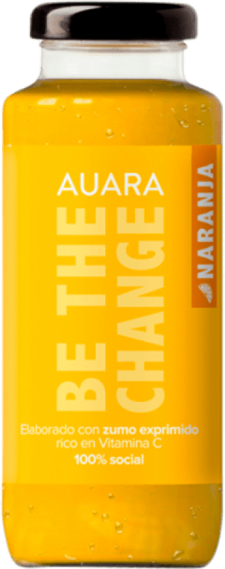 1,95 € Spedizione Gratuita | Succo Auara Spagna Bottiglietta 20 cl Naranja — Arancia