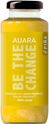 2,95 € 免费送货 | 饮料和搅拌机 Auara Zumo Piña 西班牙 小瓶 20 cl