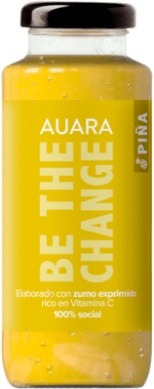 2,95 € 送料無料 | 飲み物とミキサー Auara Zumo Piña スペイン 小型ボトル 20 cl