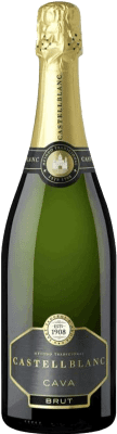 6,95 € 送料無料 | 白スパークリングワイン Castellblanch Brut D.O. Cava スペイン ボトル 75 cl