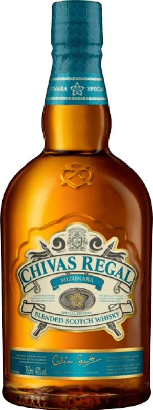 62,95 € Envio grátis | Whisky Blended Chivas Regal Mizumara Reino Unido Garrafa 70 cl