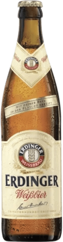 4,95 € Бесплатная доставка | Пиво Erdinger Weibbier Германия бутылка Medium 50 cl