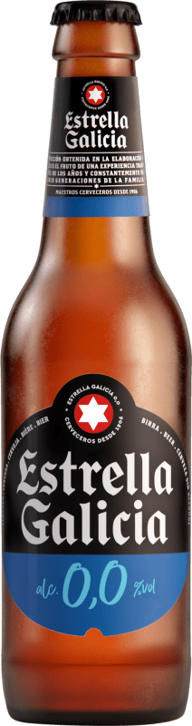 8,95 € 送料無料 | 6個入りボックス ビール Estrella Galicia ガリシア スペイン 小瓶 25 cl 0.0 ゼロゼロ アルコールなし