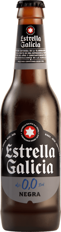 9,95 € 免费送货 | 盒装6个 啤酒 Estrella Galicia Tostada — 琥珀色啤酒 加利西亚 西班牙 小瓶装 25 cl 0.0 零点零 不含酒精
