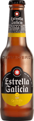 12,95 € Kostenloser Versand | Bier Estrella Galicia sin Gluten Galizien Spanien Kleine Flasche 25 cl