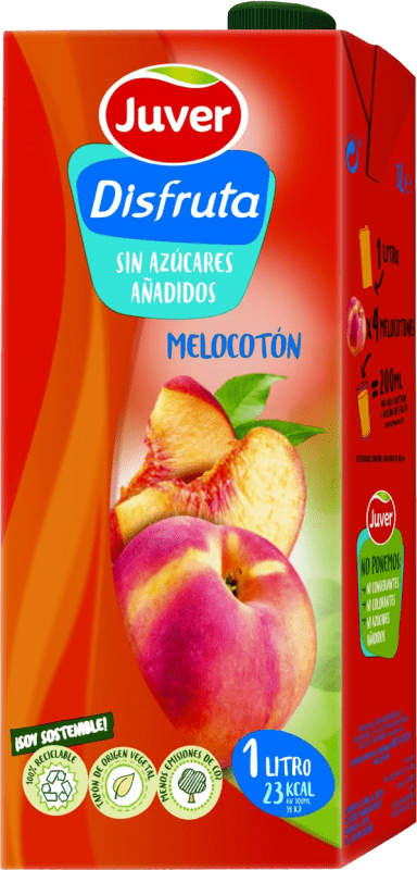 1,95 € Envoi gratuit | Boissons et Mixers Juver Disfruta Zumo de Melocotón Tetrabrick Espagne Brique Tetra Pak 1 L