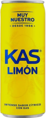 1,95 € Envio grátis | Refrescos e Mixers Kas Limón Espanha Lata 33 cl