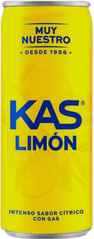 1,95 € Envio grátis | Refrescos e Mixers Kas Limón Espanha Lata 33 cl