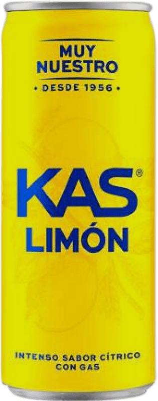 0,95 € Envío gratis | Refrescos Kas España Lata 33 cl Limón