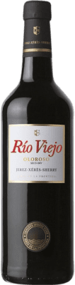 6,95 € Kostenloser Versand | Verstärkter Wein Lustau Río Viejo Oloroso D.O. Jerez-Xérès-Sherry Spanien Flasche 75 cl