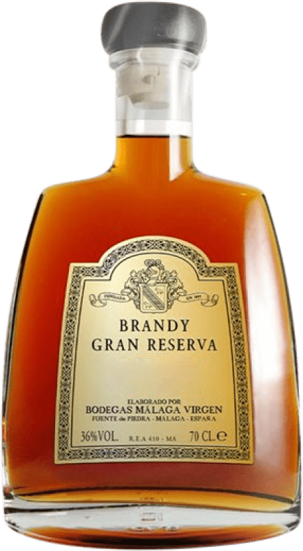 64,95 € Envio grátis | Brandy Conhaque Málaga Virgen 1885 Espanha 34 Anos Garrafa 70 cl