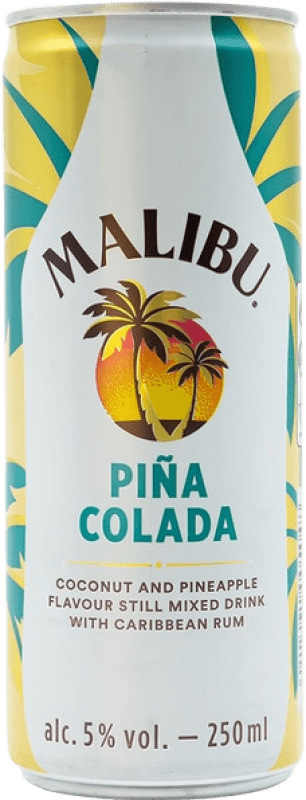 4,95 € Kostenloser Versand | Getränke und Mixer Malibu Piña Colada Barbados Alu-Dose 25 cl