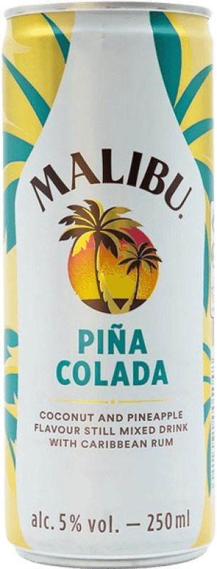 4,95 € 免费送货 | 调和剂 Mixer Malibu 巴巴多斯 罐 25 cl Piña Colada — 椰林飘香
