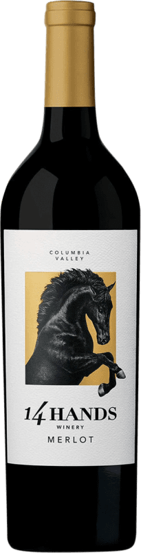 15,95 € Spedizione Gratuita | Vino Rosso 14 Hands I.G. Columbia Valley Washington stati Uniti Merlot, Syrah, Cabernet Sauvignon 75 cl
