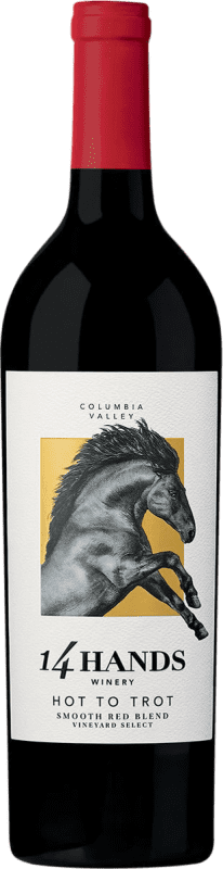 16,95 € Бесплатная доставка | Красное вино 14 Hands Hot to Trot Red Blend Washington Соединенные Штаты Merlot, Cabernet Sauvignon, Nebbiolo бутылка 75 cl