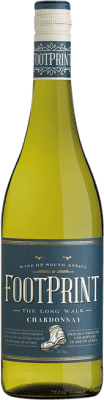 8,95 € 免费送货 | 白酒 African Pride Footprint W.O. Western Cape Western Cape South Coast 南非 Chardonnay 瓶子 75 cl