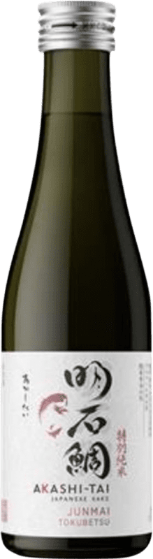 23,95 € Spedizione Gratuita | Sake Akashi-Tai Tokubetsu Junmai Giappone Bottiglietta Terzo 30 cl
