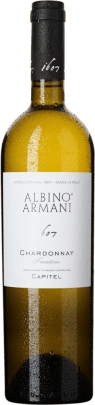 14,95 € 免费送货 | 白酒 Albino Armani Cru Vigneto Capitel D.O.C. Trentino Venecia 意大利 Chardonnay 瓶子 75 cl