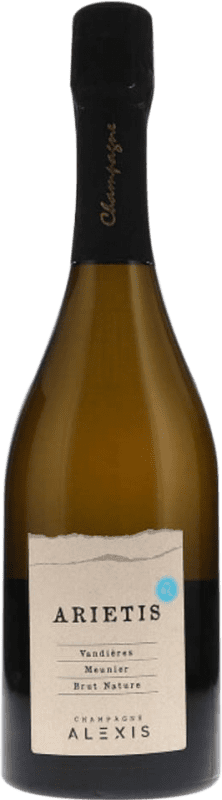 96,95 € 送料無料 | 白スパークリングワイン Alexis Arietis Vandières ブルットの自然 A.O.C. Champagne シャンパン フランス Pinot Meunier ボトル 75 cl