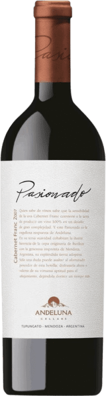 69,95 € 送料無料 | 赤ワイン Andeluna Pasionado I.G. Tupungato メンドーサ アルゼンチン Cabernet Franc ボトル 75 cl