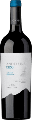 11,95 € Бесплатная доставка | Красное вино Andeluna 1300 I.G. Tupungato Мендоса Аргентина Cabernet Sauvignon бутылка 75 cl