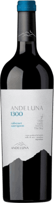 18,95 € Envío gratis | Vino Tinto Andeluna 1300 I.G. Tupungato Mendoza Argentina Cabernet Sauvignon 75 cl