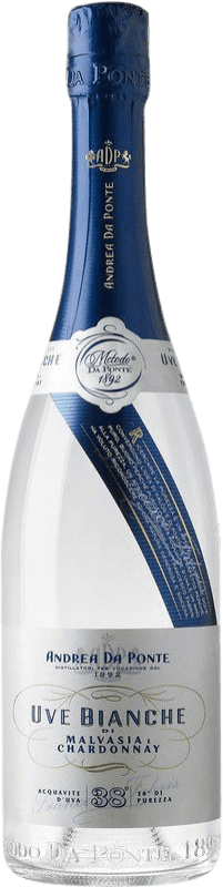 61,95 € Envío gratis | Licores Andrea da Ponte Acquavite d'Uva Bianche I.G.T. Venezia Venecia Italia Malvasía, Chardonnay Botella 70 cl