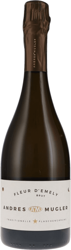 21,95 € Kostenloser Versand | Weißer Sekt Andres & Mugler Fleur d'Emely Brut — Herb Q.b.A. Pfälz Pfälz Deutschland Moscato — Muskateller Flasche 75 cl