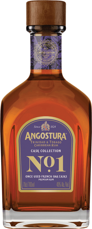82,95 € Envío gratis | Ron Angostura Nº 1 2nd Edition French Oak Cask Finish — Acabado en Barrica de Roble Trinidad y Tobago 70 cl