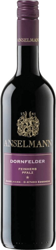 12,95 € Spedizione Gratuita | Vino rosso Anselmann Semisecco Semidolce Q.b.A. Pfälz PFALZ Germania Dornfelder Bottiglia 75 cl