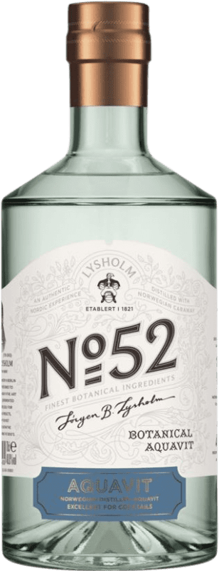 25,95 € Envoi gratuit | Aquavit Arcus Lysholm Nº 52 Botanisk Norvège Bouteille 70 cl