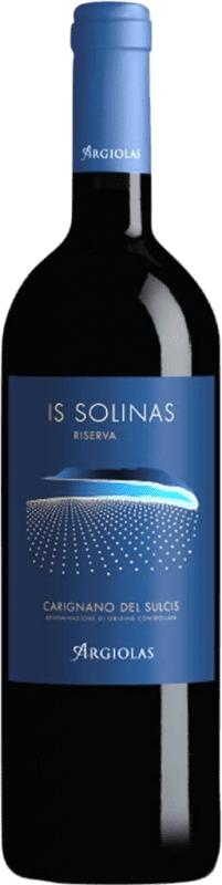 27,95 € Envío gratis | Vino tinto Argiolas Is Solinas Reserva D.O.C. Carignano del Sulcis Cerdeña Italia Cariñena, Bobal Botella 75 cl