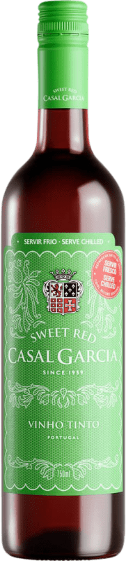 5,95 € 送料無料 | 赤ワイン Casal Garcia Sweet Red 甘い I.G. Vinho Verde ビンホベルデ ポルトガル Nebbiolo, Touriga Nacional, Azal ボトル 75 cl