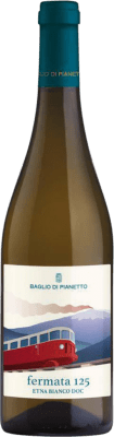 33,95 € Envio grátis | Vinho branco Baglio di Pianetto Fermata 125 Bianco D.O.C. Etna Sicília Itália Carricante Garrafa 75 cl