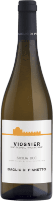 10,95 € Envio grátis | Vinho branco Baglio di Pianetto D.O.C. Sicilia Sicília Itália Viognier Garrafa 75 cl